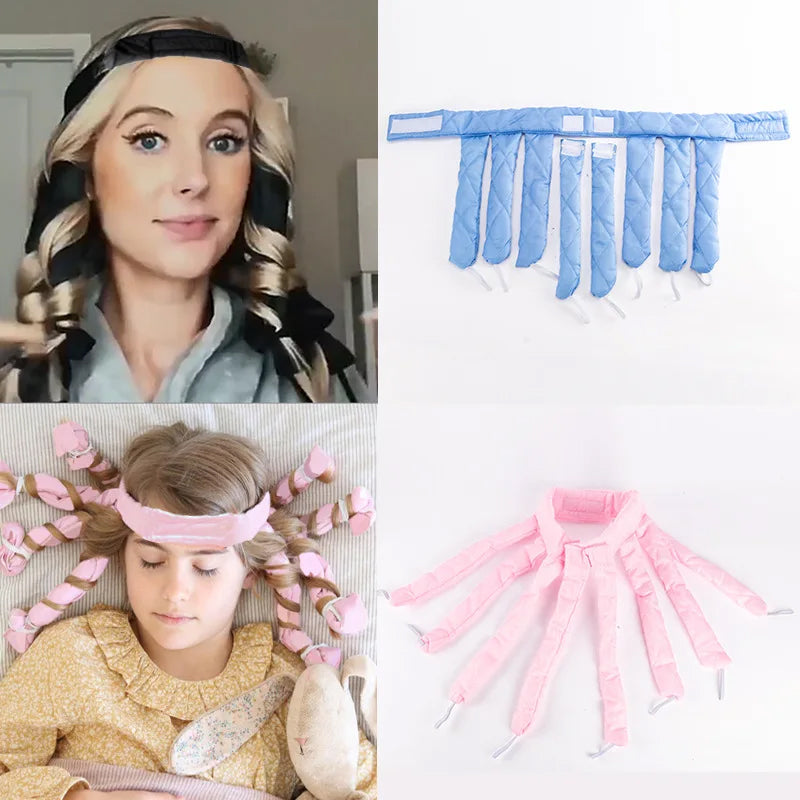 Sleeping Headband Heatless Curling Iron