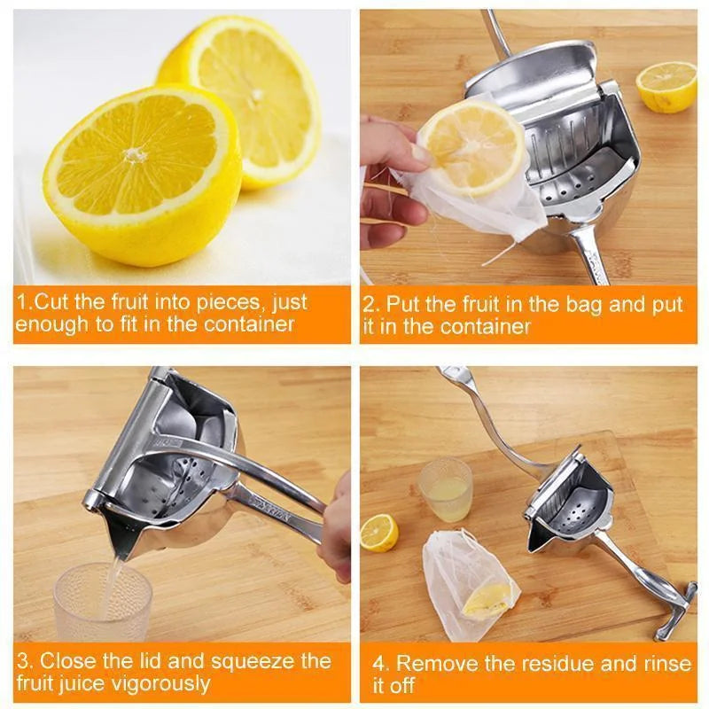 Heavy duty manual fruit juicer
