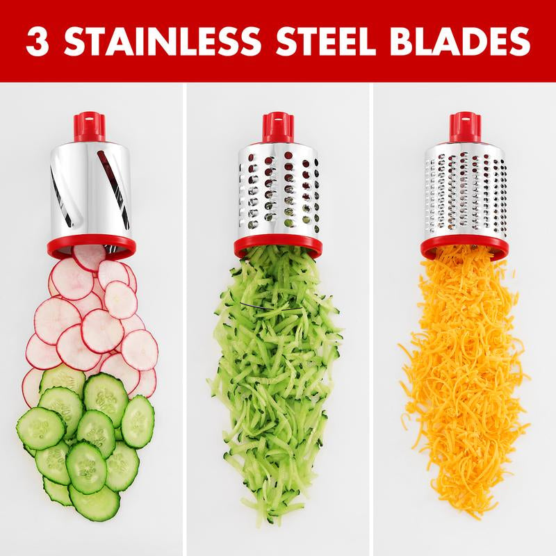 3 in 1 Rotary Cheese Grater Vegetable Slicer