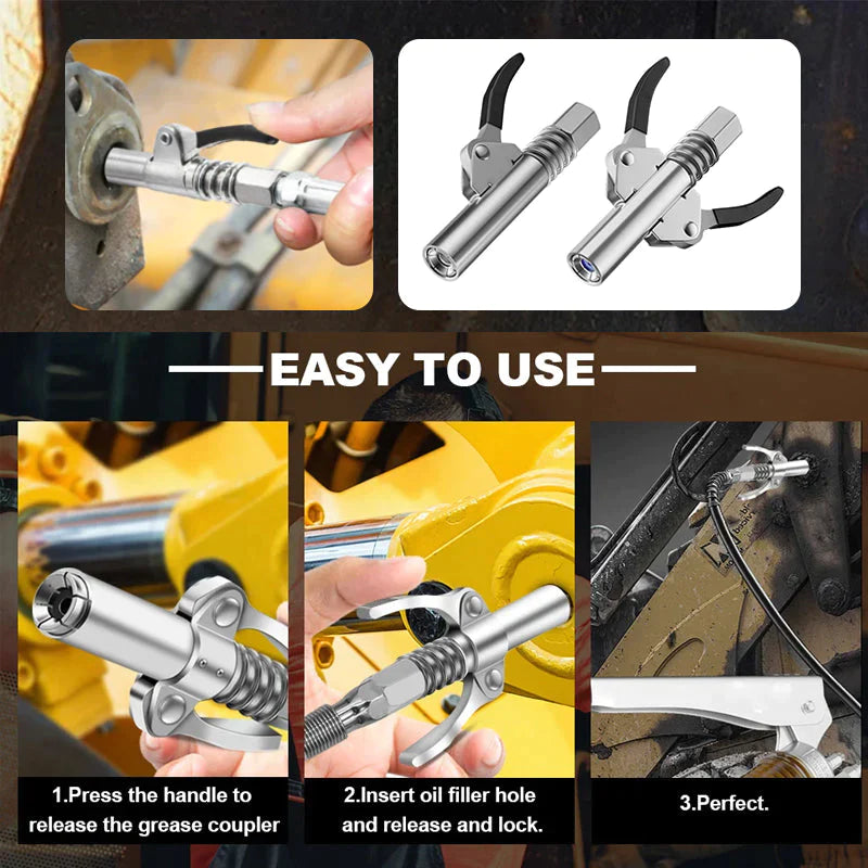 🎁Hot Sale🎁Strong Lock on Grease Couplers
