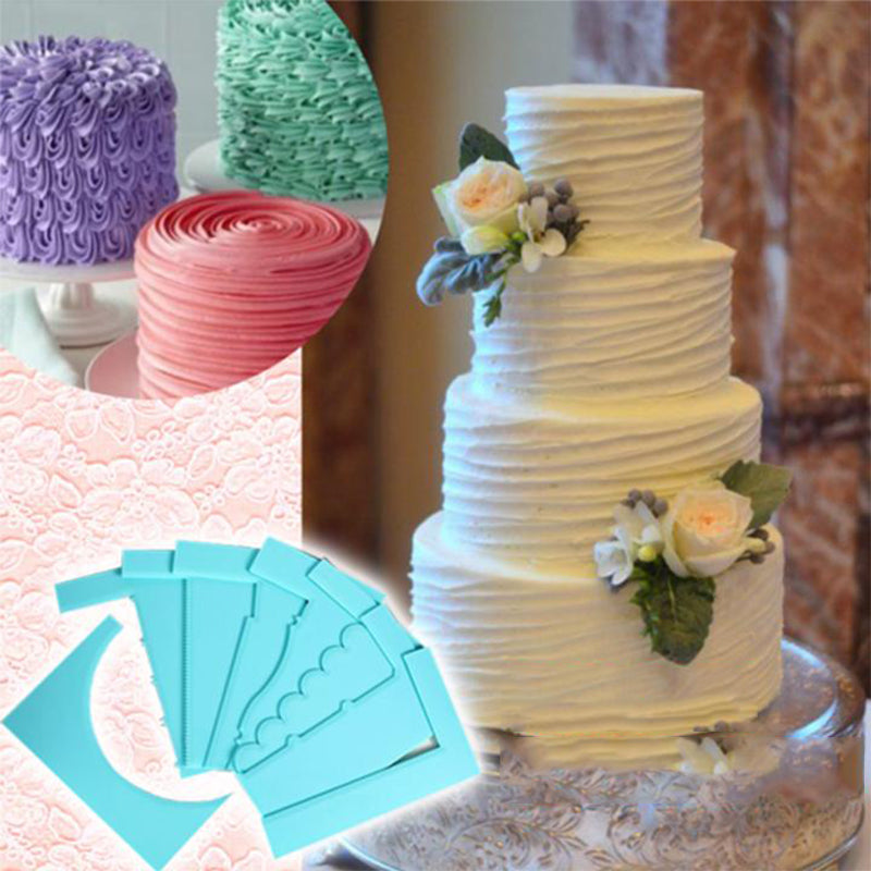 Easy Cake Scraper Tool Set (8PCS)