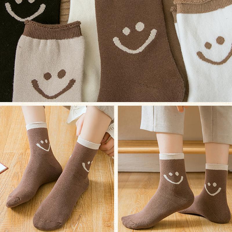 Juicecat™ Lovely Smile Face Cotton Socks