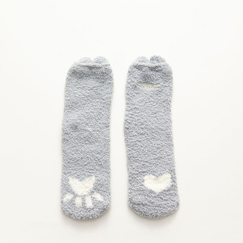 Lovely Plush Sock Thickening Floor Socks