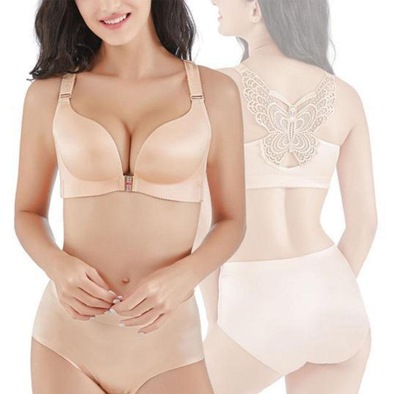 Seamless Front Closure Butterfly Bra