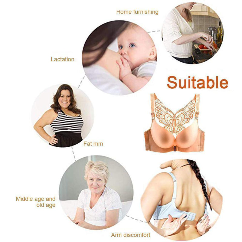 Seamless Front Closure Butterfly Bra